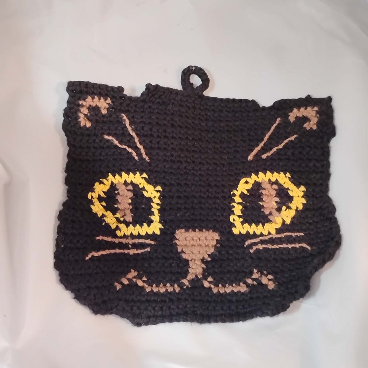 Cat & Jack Kitschy Crocheted Pan holders from 1948 Pattern