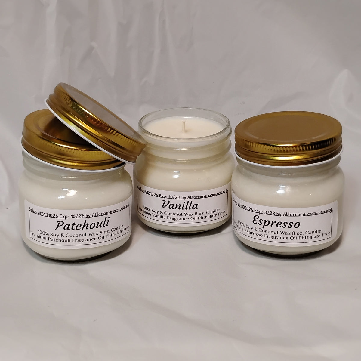 8 oz. Soy & Coconut Wax Scented Candle in Mason Jar