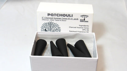 Patchouli 2" Incense Cones - Top Flow 10/pack